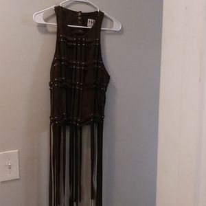 Haute hippie lamb suede fringe vest